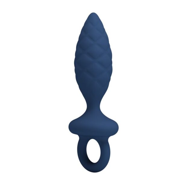 Mr Play Textured — Butt Plug, Size M, Blue — Anal — view 3