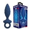 Mr Play Textured — Butt Plug, Size M, Blue — Anal