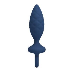 Mr Play Textured — Butt Plug, Size M, Blue — Anal — view 4