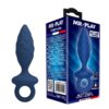Mr Play Textured — Butt Plug, Size S, Blue — Anal
