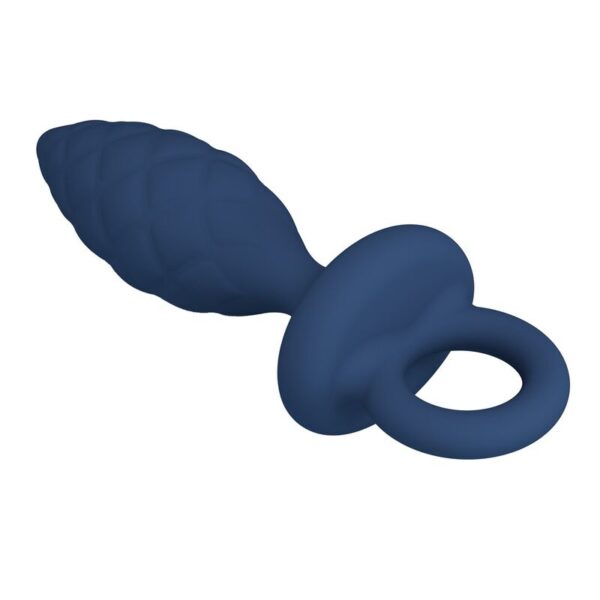 Mr Play Textured — Butt Plug, Size S, Blue — Anal — view 5