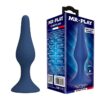 Mr Play Slim — Butt Plug, Silicone, Size L, Blue — Anal