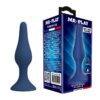 Mr Play Slim — Butt Plug, Silicone, Size S, Blue — Anal