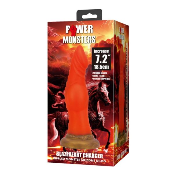 Power Monsters Blazeheart Charger — Fantasy Dildo, 18.5 cm — Dildos — view 3