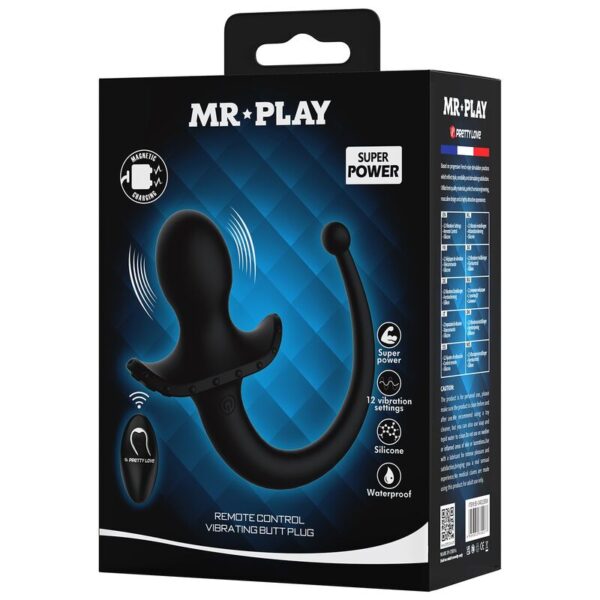 Mr Play — Anal Vibrator, Remote Control, Black — view 4