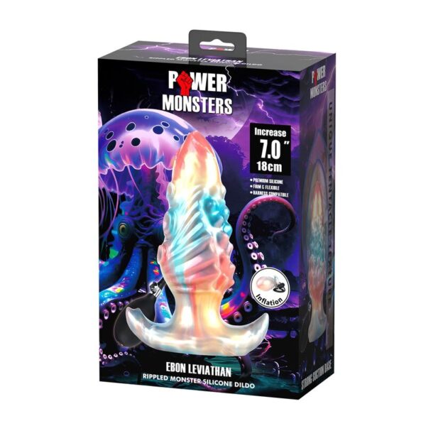 Power Monsters Ebon Leviathan — Inflatable Butt Plug, 18 cm — Anal — view 4