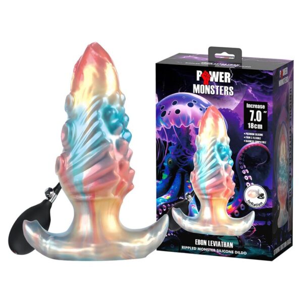 Power Monsters Ebon Leviathan — Inflatable Butt Plug, 18 cm — Anal — view 9