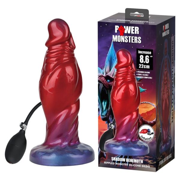 Power Monsters Shadow Behemoth — Inflatable Dildo, 22 cm — Dildos — view 8