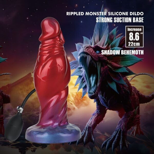 Power Monsters Shadow Behemoth — Inflatable Dildo, 22 cm — Dildos — view 9