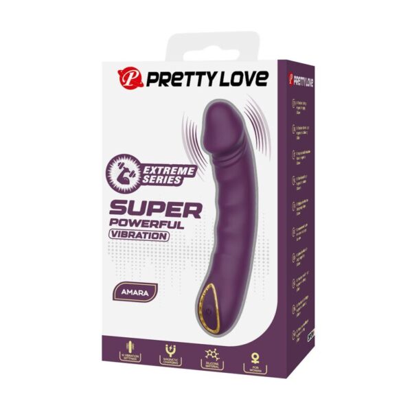 Pretty Love Amara — Realistic Vibrator, Rechargeable, Purple — Realistic Vibrators — view 5