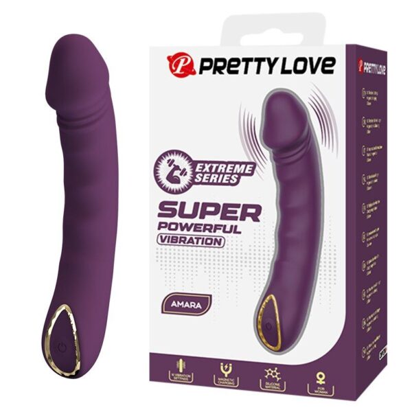 Pretty Love Amara — Realistic Vibrator, Rechargeable, Purple — Realistic Vibrators