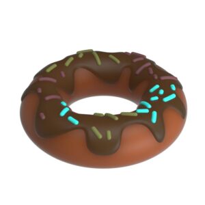 Pretty Love Super Donut — Cock Ring, Silicone, Brown — Classic Cock Rings — view 3
