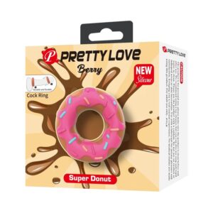 Pretty Love Super Donut — Cock Ring, Silicone, Pink — Classic Cock Rings — view 3