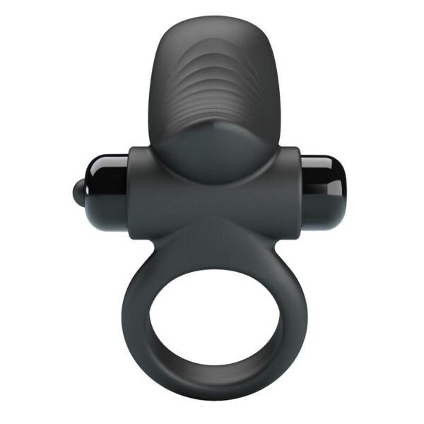 Pretty Love Adrien — Vibrating Cock Ring, Silicone, Black — Cock Rings — view 4