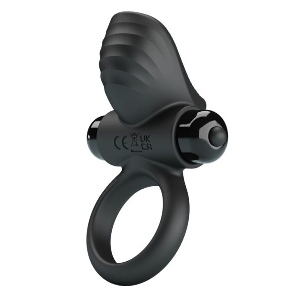 Pretty Love Adrien — Vibrating Cock Ring, Silicone, Black — Cock Rings