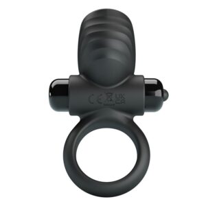Pretty Love Adrien — Vibrating Cock Ring, Silicone, Black — Cock Rings — view 3
