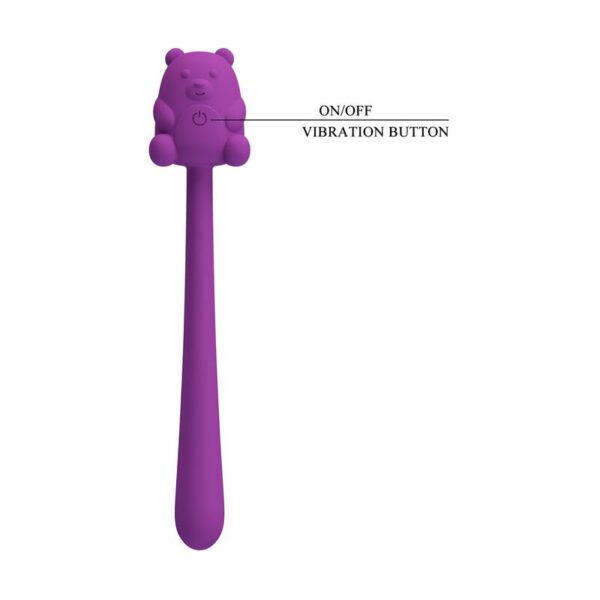 Pretty Love Cute Bear — Vibrator, Rechargeable, Purple — Mini Vibrators — view 10