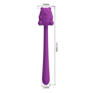 Pretty Love Cute Bear — Vibrator, Rechargeable, Purple — Mini Vibrators — view 4