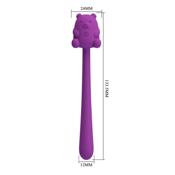 Pretty Love Cute Bear — Vibrator, Rechargeable, Purple — Mini Vibrators — view 4