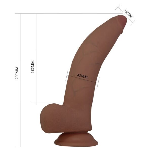 Pretty Love Cuthbert — Realistic Dildo, Suction Cup, 20 cm, Brown — Dildos — view 6