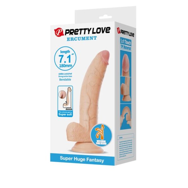 Pretty Love Ellcument — Realistic Dildo, Suction Cup, 18 cm — Dildos — view 3