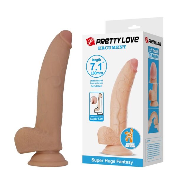 Pretty Love Ellcument — Realistic Dildo, Suction Cup, 18 cm — Dildos