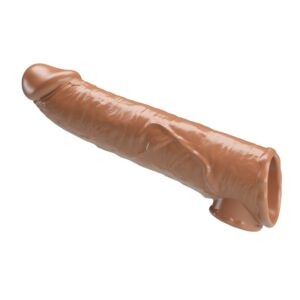 Pretty Love — Penis Extension Sleeve, 26 cm, Brown — Penis Accessories — view 2