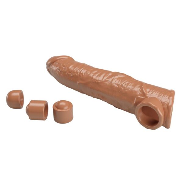 Pretty Love — Penis Extension Sleeve, 26 cm, Natural — Penis Accessories — view 6