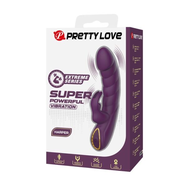 Pretty Love Harper — Rabbit Vibrator, Rechargeable, Purple — Rabbit Vibrators — view 7
