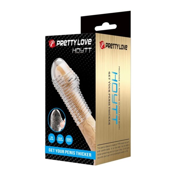 Pretty Love Hottt — Girth Sleeve, Transparent — Girth Sleeves — view 7