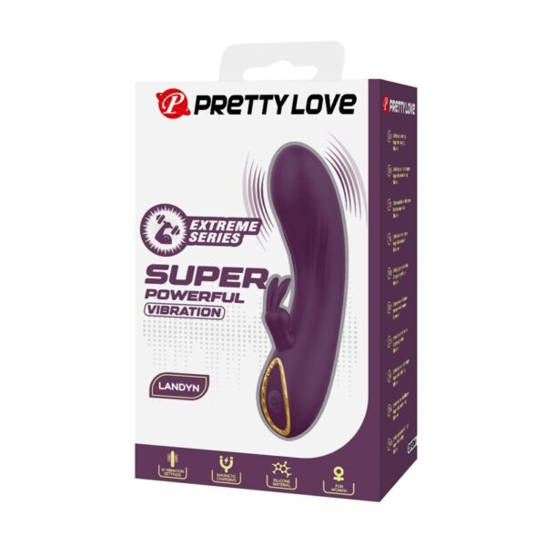 Pretty Love Landyn — Rabbit Vibrator, Rechargeable, Purple — Rabbit Vibrators — view 7