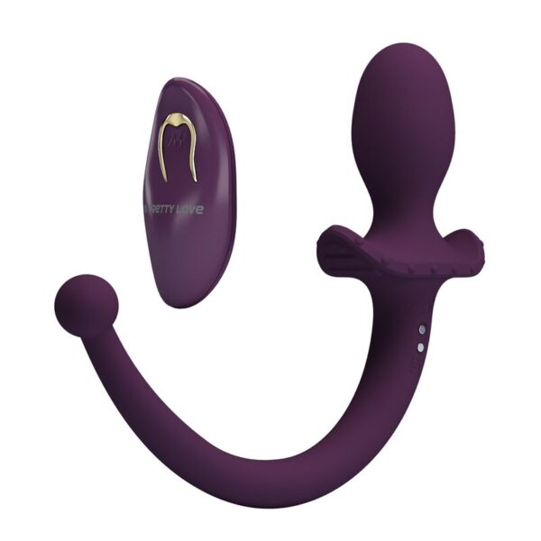 Pretty Love Lioea — Tail Butt Plug, Remote Control, Purple — Anal