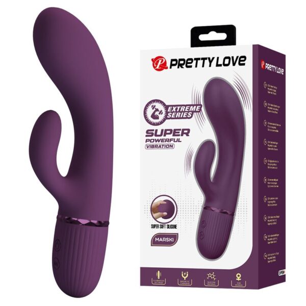 Pretty Love Margie — Rabbit Vibrator, Rechargeable, Purple — Rabbit Vibrators