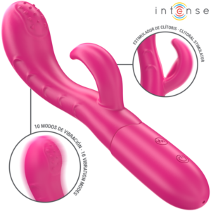Intense Amara — Rabbit Vibrator, Waterproof, Pink — Rabbit Vibrators — view 3