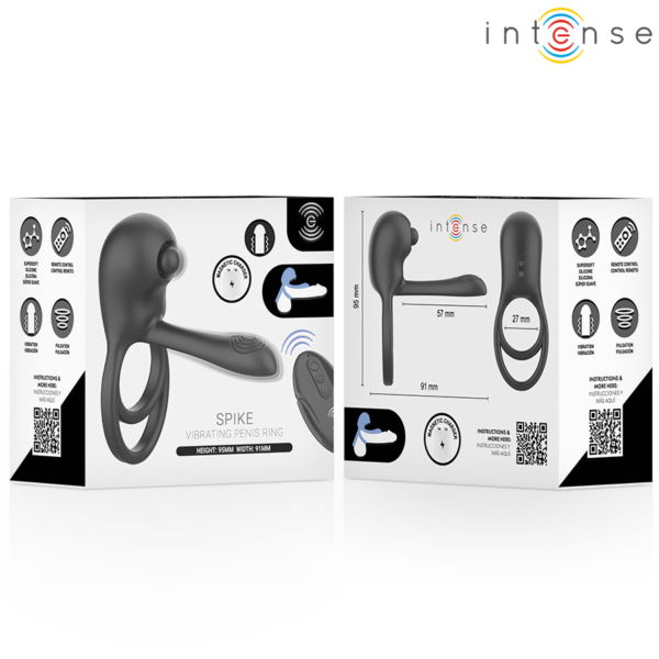 Intense Spike — Vibrating Cock Ring, Remote Control — Cock Rings — view 6