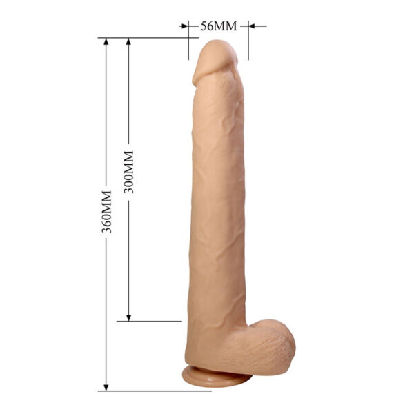 Pretty Love Dany — Realistic Dildo, Suction Cup, 36 cm, Flesh — Dildos — view 7