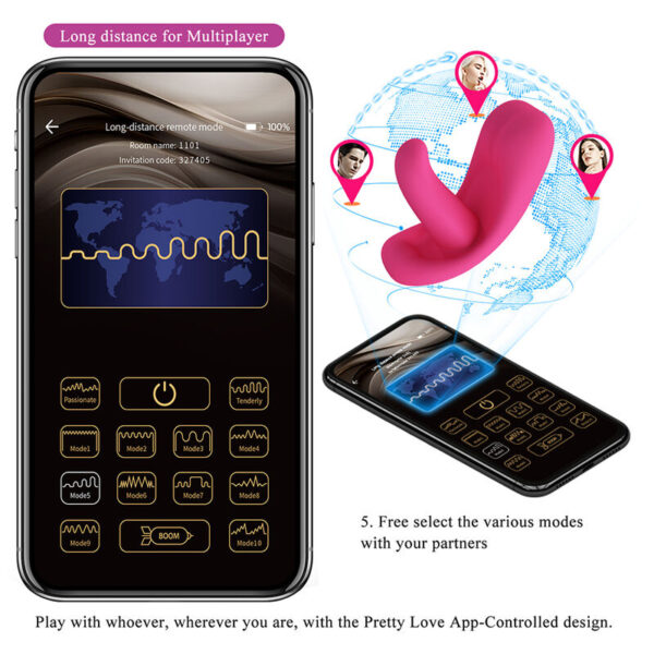 Pretty Love Hazelynn — Couples Vibrator, App-Controlled, Pink — App-Controlled Sex Toys — view 10