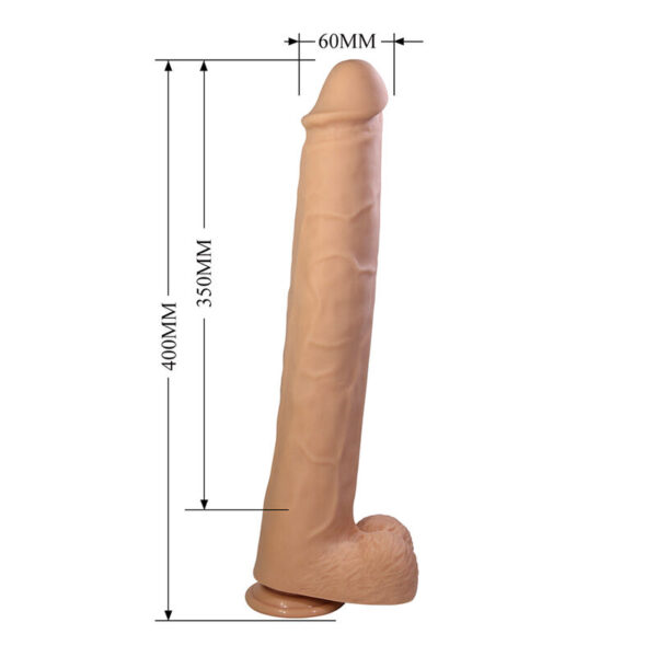 Pretty Love Pat — Realistic Dildo, Suction Cup, 40 cm, Flesh — Dildos — view 5