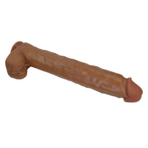 Pretty Love Pat — Realistic Dildo, Suction Cup, 40 cm, Brown — Dildos — view 3