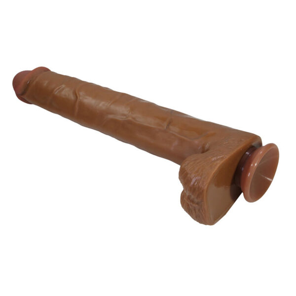 Pretty Love Pat — Realistic Dildo, Suction Cup, 40 cm, Brown — Dildos — view 7
