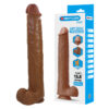 Pretty Love Pat — Realistic Dildo, Suction Cup, 40 cm, Brown — Dildos