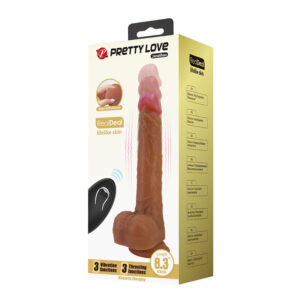 Pretty Love Jonathan — Thrusting Vibrator, Remote Control, Brown — Couples — view 2
