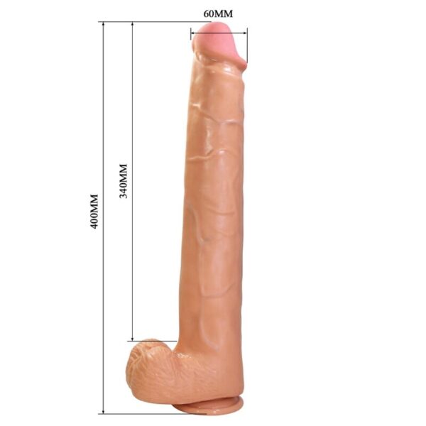 Pretty Love Rael — Realistic Dildo, Suction Cup, 40 cm, Brown — Dildos — view 7