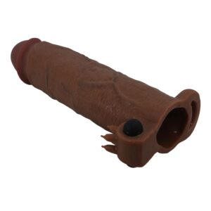 Pretty Love Xerxes — Vibrating Penis Sleeve, Brown — Couples — view 4