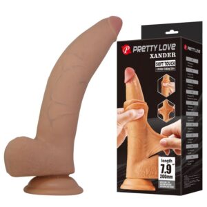 Pretty Love Xander — Realistic Dildo, Suction Cup, 20 cm, Natural — Dildos