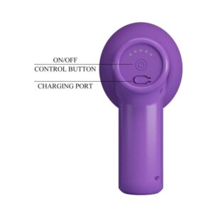 Pretty Love Vito — Personal Massager, Rechargeable, Purple — Clitoral Stimulators — view 3