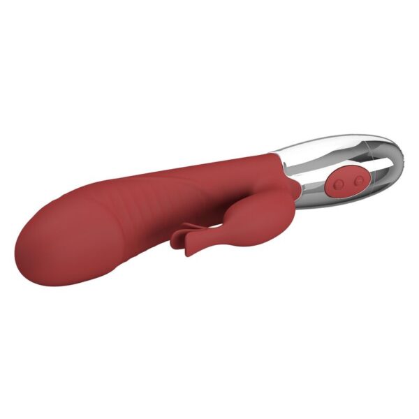 Pretty Love Rosewood — Rabbit Vibrator, Rechargeable, Red — Rabbit Vibrators — view 3