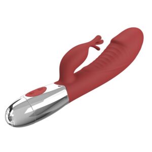 Pretty Love Rosewood — Rabbit Vibrator, Rechargeable, Red — Rabbit Vibrators — view 4