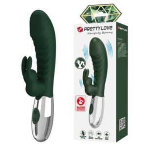 Pretty Love Naughty Bunny — Rabbit Vibrator, Rechargeable, Green — Rabbit Vibrators — view 2