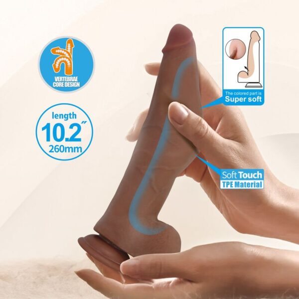 Pretty Love Ulric — Realistic Dildo, Suction Cup, 26 cm, Brown — Dildos — view 7